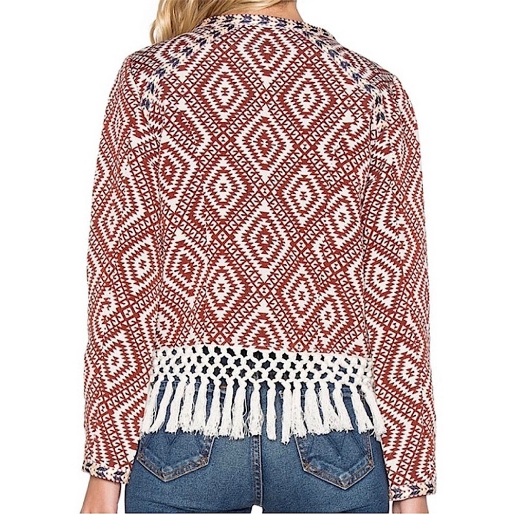 Tularosa Santa Fe Boho Fringe Jacket Southwest Festival Western Size M - Picture 7 of 8